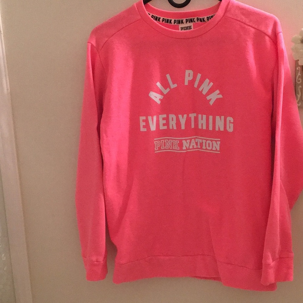 MAKE AN OFFER—Pink Victoria’s Secret sweatshirt